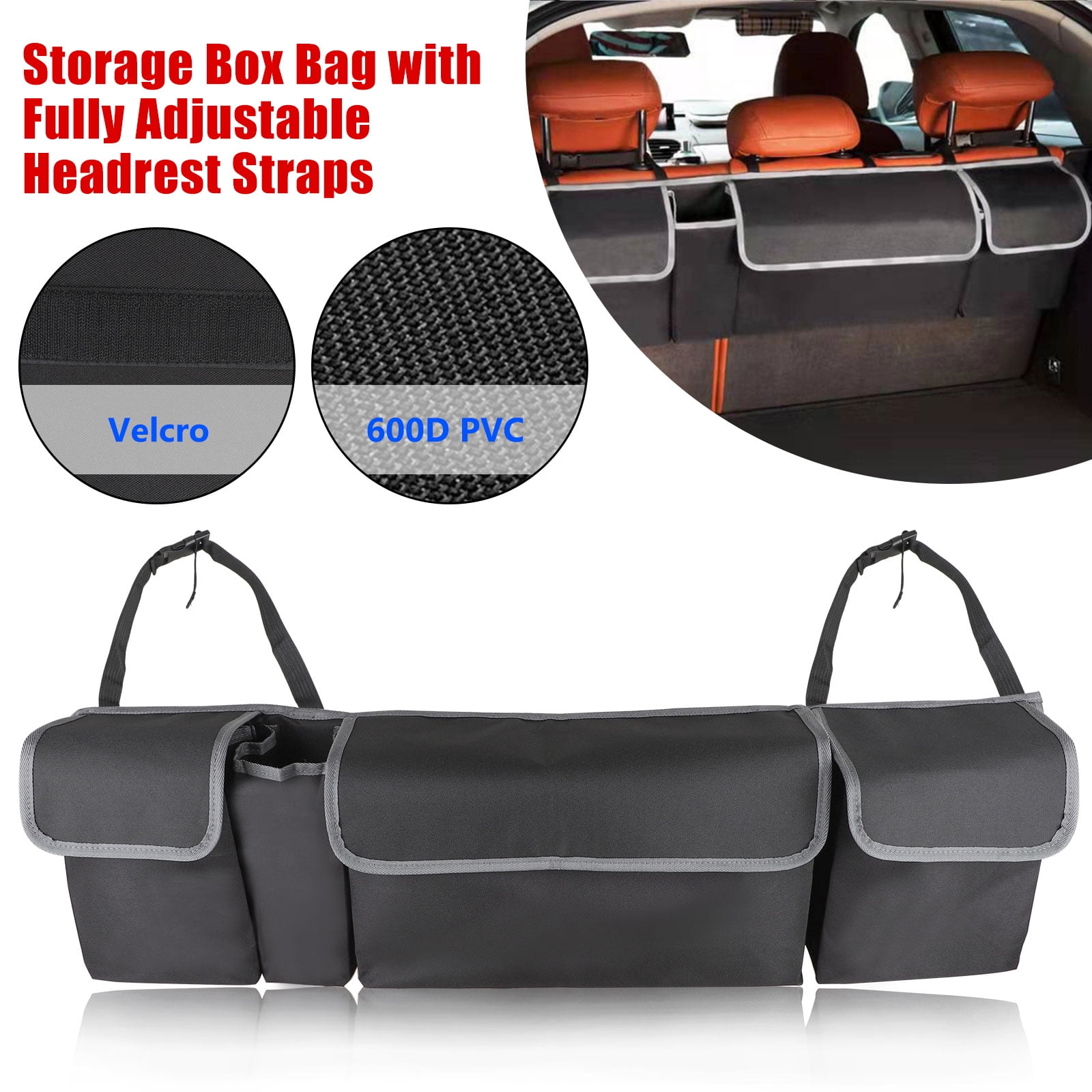 Backseat Trunk Organizer, EEEkit Hanging Seat Back Storage Organizer
