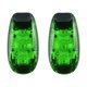 thumbnail image 1 of EeaseMX 2 luces de seguridad LED de 3 LED, multifuncionales, con clip, estroboscópicas, para correr de noche, andar en bicicleta (verde), 1 of 7
