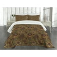 thumbnail image 3 of Ambesonne Paisley Quilted Bedspread Set 3 Pcs, Vintage Motif, Queen Size, Multicolor, 3 of 5