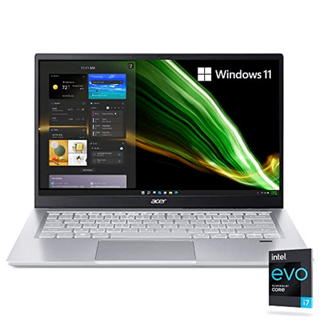 Acer Swift 3 Intel Evo Thin & Light Laptop | 14.0" Full HD IPS | Intel Core i7-1165G7 | Intel Iris Xe Graphics | 16GB LPDDR4X | 512GB NVMe SSD | WiFi 6 | Back-lit KB | Windows 11 Home | SF314-511-753K