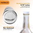 thumbnail image 3 of Botellas de vino FasTrack de vidrio transparente de 750 ml con tapones de rosca (12 unidades), 3 of 6