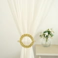 thumbnail image 3 of BalsaCircle 2 Gold Round 7 in Plastic Acrylic Crystals Curtain Tie Backs Backdrop Drapery Bands Party Decorations, 3 of 8