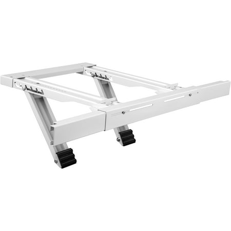 BENTISM Air Conditioner Support Bracket, Max. 220 lbs Load Capacity, Heavy Duty Steel Construction Window AC Support, No Drilling Easy Installation, Fits Single Or Double Hung Windows for Home and RV
