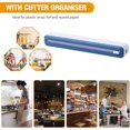 thumbnail image 2 of Plastic Wrap Dispenser with Slide Cutter Magnetic Refillable Wrap Dispenser Food Cling Film Wrap Dispenser（Blue）, 2 of 4