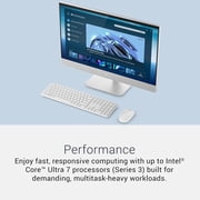 Dell 24 All-in-One Touchscreen Desktop, Intel Ultra 7 355, 16GB DDR5, 1TB SSD, FHD Display, Windows 11 Pro, WiFi 7, BT 6, KB & Mouse