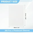 thumbnail image 2 of 300 Pcs Photocard Sleeves, 66 x 91mm Kpop Card Protector Holder, Transparent, 2 of 5