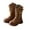 Khaki, variant on Lovzfmll Boots for Girls, Vintage Tassel Slouch Winter Thick Sole Long Tube Beaded Boots, Fleece Lined Warm Mid Calf Boots for Toddler 3.5-4 Years, Khaki