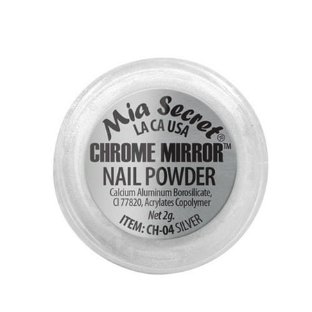 Mia Secret Chrome Mirror Powder Silver 2g (CH-04) (Best Chrome Powder Coat)