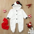 thumbnail image 6 of ZPYESWOW First Christmas Onesie Boys Christmas Outfit Christmas Clothes for Girls Sets Size 7-8 Boys Sweatsuits Clearance Toddler Girl Clothes Baby, White 0-6 Months, 6 of 9