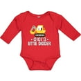 thumbnail image 3 of Inktastic Gigi Little Digger Construction Truck Boys Long Sleeve Baby Bodysuit, 3 of 5