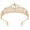 02 Gold, variant on Silver Crystal Tiara Crown Headband Princess Elegant Crown with combs for Women Girls Bridal Wedding Prom Birthday Party