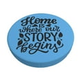thumbnail image 1 of Easygdp Home is Where Our Story Begins Print Easy To Install Bar Stool Covers&Stool Covers Round&Elastic Stool Cover, Barstool Covers,Washable&Bottom With Elastic Edge-14 inch, 1 of 7