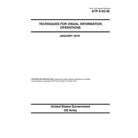 Army Techniques Publication ATP 6-02.40 Techniques for Visual Information Operations January 2019 -