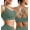Green, variant on SHARICCA Sport Bra for Women High Impact Workout Yoga Wireless Bra
