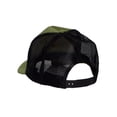 thumbnail image 3 of Gravity Threads Smile Face Embroidery Adjustable Trucker Hat - Cross Eye - Olive/Black, 3 of 4