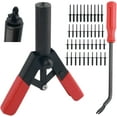 thumbnail image 1 of 42PCS Plastic Rivet Gun Kit,Pop Rivet Gun Kit with Non-Slip Handle for Quick Dismantling & Installing Rivets,Professional Plastic Rivets Tools Kits Including 4 Sizes Fasteners, 1 of 5