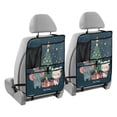 thumbnail image 2 of WOBOGO Cute Elephant and White Bear Backseat Car Organizer 2 PCS Footed Universal Car with Touch Screen Tablet Holder Rear Seat Protector, 2 of 7