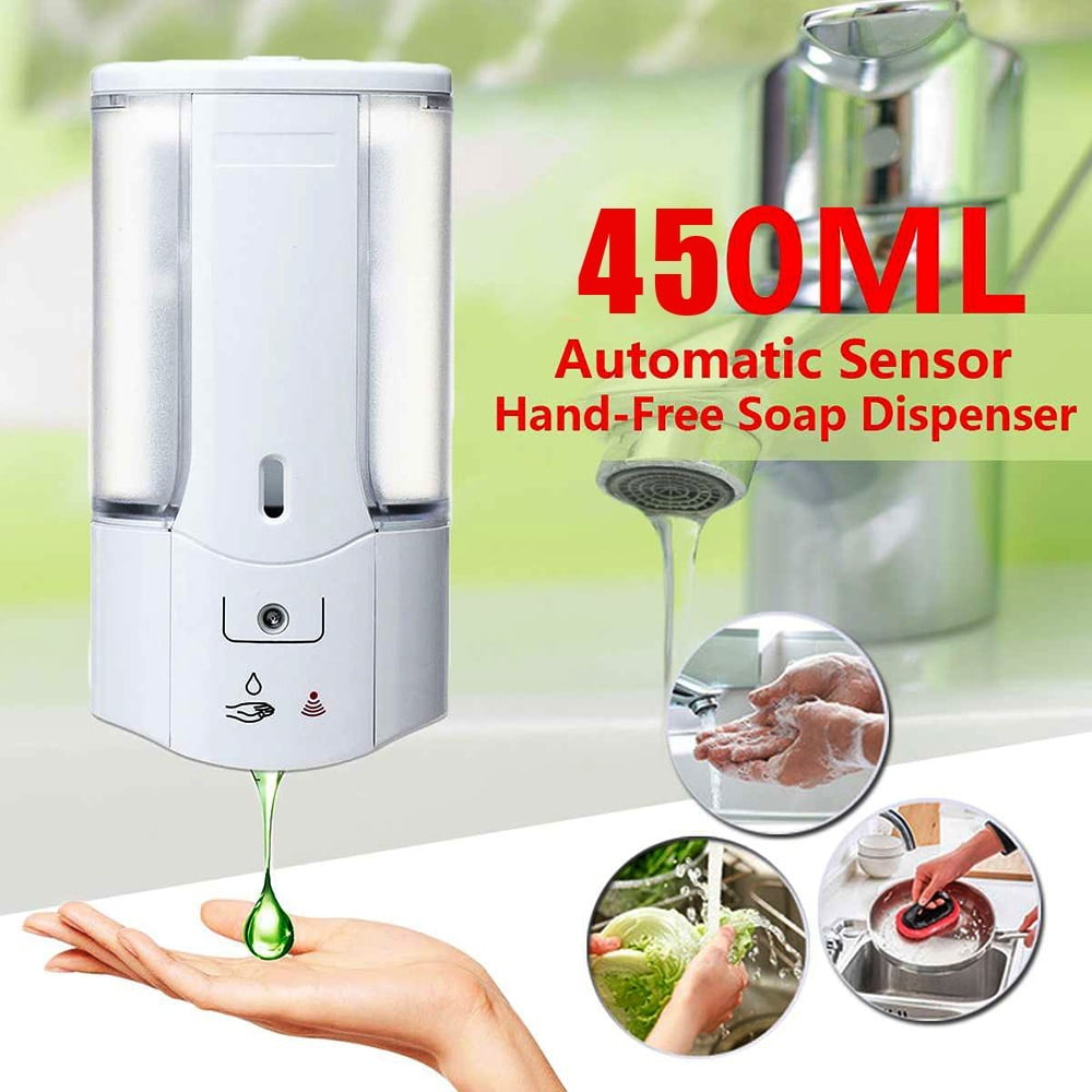 HOTBEST 450mL Wall Mounted Automatic Infrared Sensor HandFree Soap