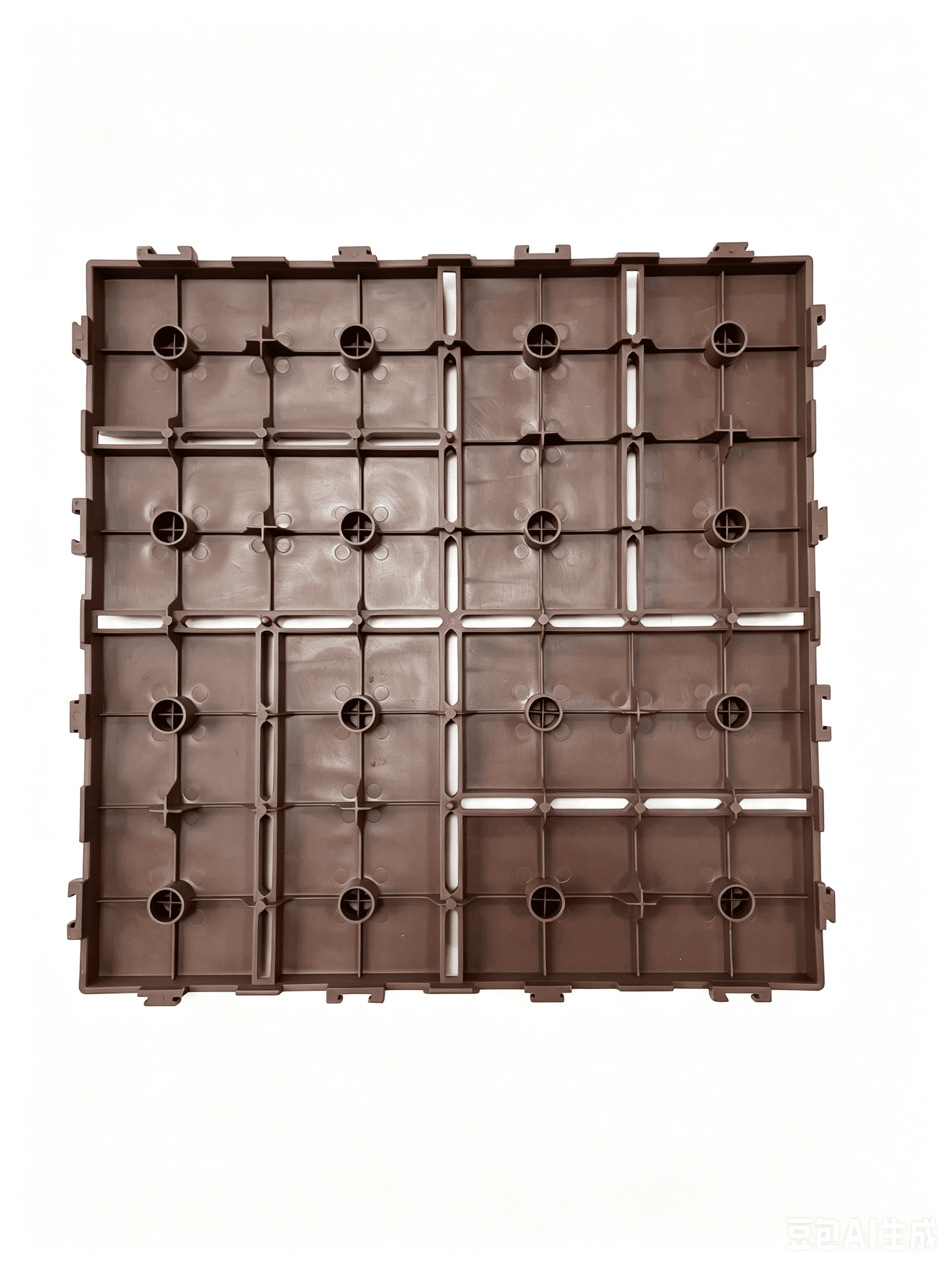 Plastic Interlocking Deck Tiles, 44 Pack 12"x12" Waterproof Non-Slip Outdoor Patio Flooring, Drainable Snap Together Decking Tiles for Poolside, Porch, Garden, Backyard & Shed Floor, Brown