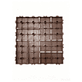 thumbnail image 5 of Plastic Interlocking Deck Tiles, 44 Pack 12"x12" Waterproof Non-Slip Outdoor Patio Flooring, Drainable Snap Together Decking Tiles for Poolside, Porch, Garden, Backyard & Shed Floor, Brown, 5 of 5