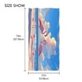 thumbnail image 4 of Ryvnso Summer Flamingo on Beach Oversized Beach Towel Microfiber Bath Blankets Swimming Fitness 37" x 74", 4 of 5