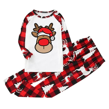 

NECHOLOGY Christmas Dinosaur Pajamas for Family Christmas Kinds Matching Family Family Holiday Pajamas Set Short Sleeve Suit White 10Y