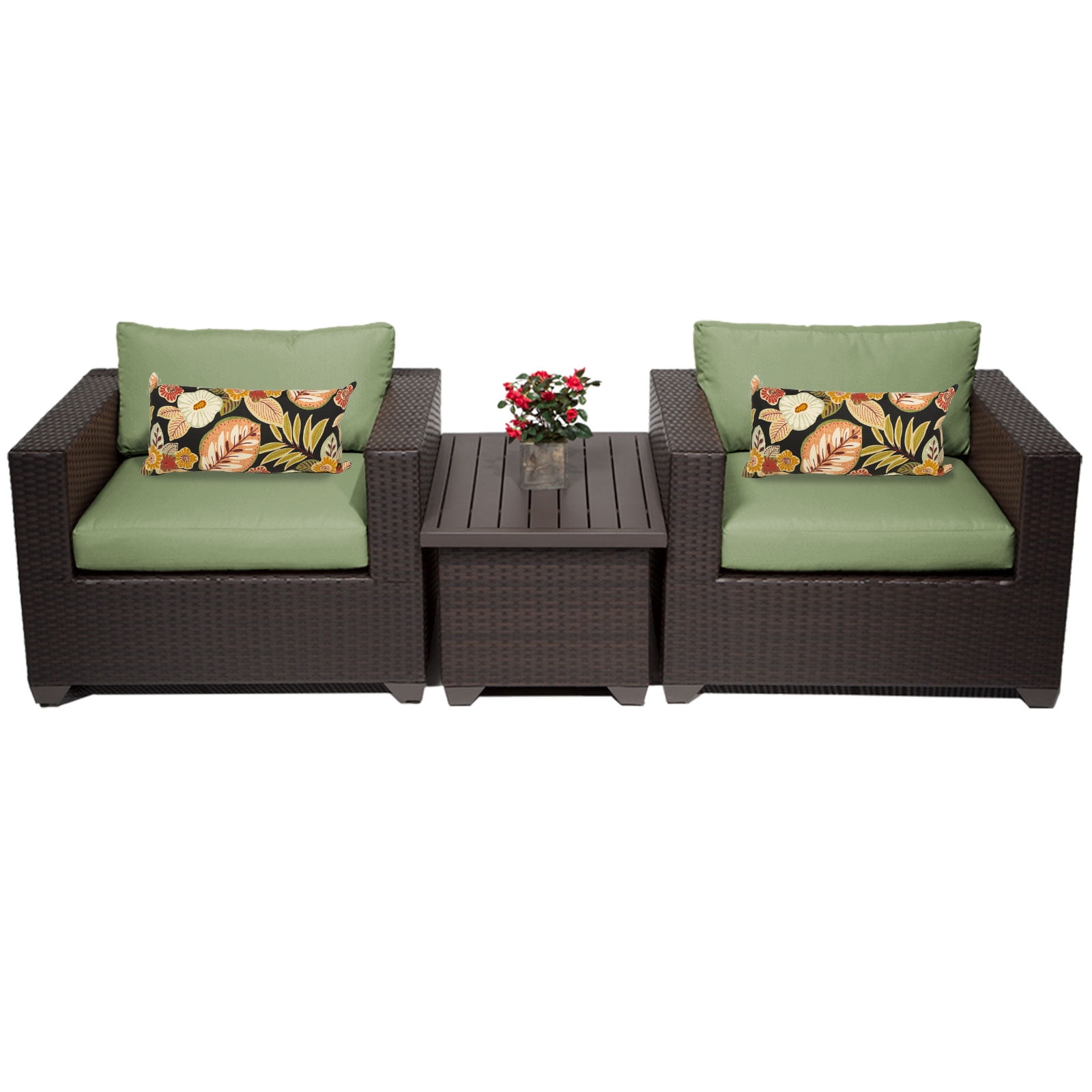 Premier 3 Piece Outdoor Wicker Patio Furniture Set 03a