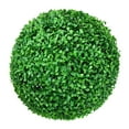 thumbnail image 2 of Xloro Faux Boxwood Ball Decor Artificial Topiary Greenery Sphere for Home Decoration UV Protected Plant Accent for Balcony Porch Wedding (1Pc 12.99"), 2 of 8