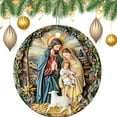thumbnail image 2 of Dmlowu Christmas Tree Decorations Nativity Scene Ornaments, Xmas Religious Christmas 3D Hanging ​Ornaments, Christian Christmas Nativity Ornaments for Holiday Party Christmas Decorations, 4 inch, 2 of 6