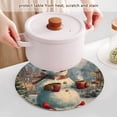 thumbnail image 5 of WOBOGO Gentle Snowman Coil Placemats 3pcs Resistant Hot Pads Mat for Table Counter Cooking Potholder 15in, 5 of 6