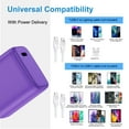 thumbnail image 7 of Type C Charger Block, PD 20W USB C Wall Charger Fast Charging Power Station, Type C Charging Block USB C Brick Cube Power Adapter Compatible for iPhone Samsung Android, Purple, 7 of 7
