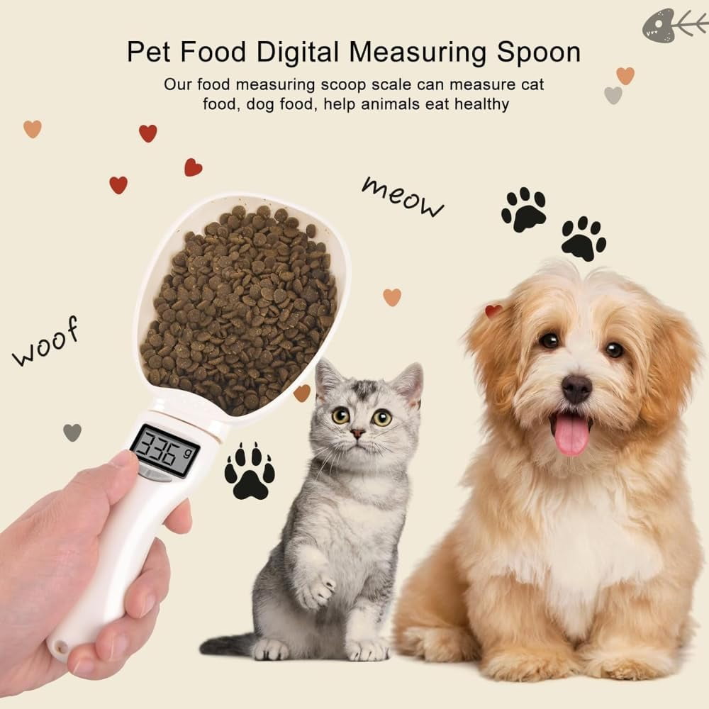 Electronic Digital Measuring Spoon Scale - LCD Display with Conversion, Adjustable Measuring Spoon for Cooking, Baking, Coffee and Pet Food, Portable Detachable Kitchen Gadget for Home (small)
