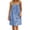 Light Blue, variant on Jean Dress for Women Adult Backless Cami Dresses Spaghetti Strap Pleated Mini Denim Dress Cozy Loose Fit Summer Dresses Blue M