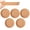 5pcs, variant on 1Pc Round Cork Coaster with Rim, Absorbent Heat Resistant Pad for Cups Mugs Drinks, Natural Wood Table Surface Protector, Single Pack, 4 Inch​