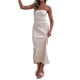 thumbnail image 3 of Txlixc Vestido de mujer bandeau con tirantes sin tirantes Txlixc moda, 3 of 8