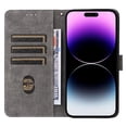 thumbnail image 4 of Phone Wallet Case for iPhone 15 Pro with Stand - Leather Folio Cover & Card Slots Blue, 4 of 5