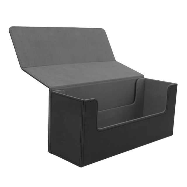PU Leather Card Deck Box Holder for More Than 250 Cards, Magnetic Closure, Elegant Desktop Decoration, Versatile Use