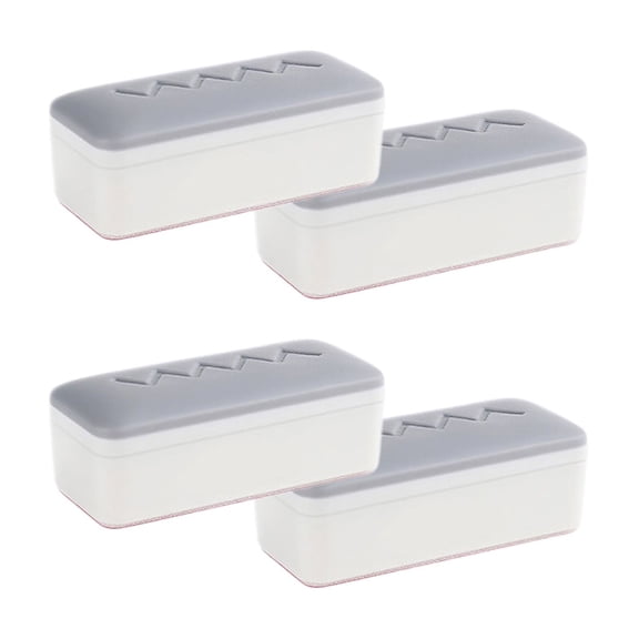 Set Of 4 Bathroom Toilet Seat Boosters Pad Antislip Toilet Lid Bumper Easy Installtaion Selfadhesive for Home Use