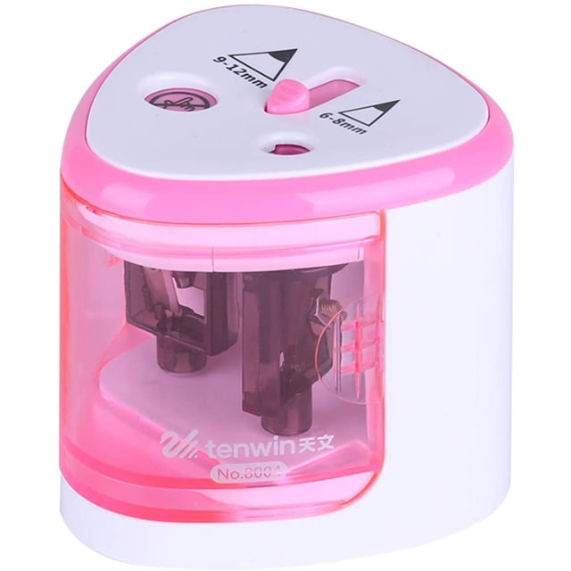 Automatic Electric Pencil Sharpener, Battery Operated, With 2 Holes, Suitable For Home Students