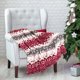 thumbnail image 3 of Manta Navideña con Estampado de Renos y Copos de Nieve, Franela Cálida para Invierno, Decoración de Sofá, 3 of 5