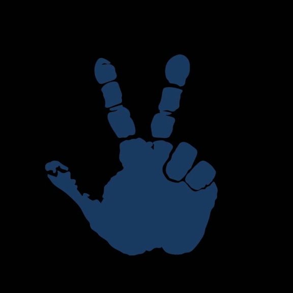 Off-Road Wrangler Wave Hand Print Vinyl Decal Sticker UV & Waterproof Bumper Window Laptop Automotive Water Bottle Gift accessories – NAVY 5"