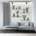 thumbnail image 2 of Removable Desert Plants Vinyl Decoration Sticker Cactuses & Succulents Wall Decal - 16" x 20" Home Bedroom Living Room Art Multicolored Wall Mounted Shelves Flower Pots Design Wall Decor Sticker, 2 of 5