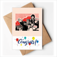 thumbnail image 1 of Chine Rouge Éducation Propagande Route Mariage Cartes Félicitations Salutation Enveloppes, 1 of 3