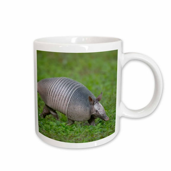 3drose, Nine-banded Armadillo, or Long Nose on the Run, Florida, 11oz Mug