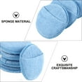 thumbnail image 4 of EeaseCA 5pcs Microfiber Round Sponges Practical Cleaning Sponges Waxing Sponges (Blue), 4 of 8