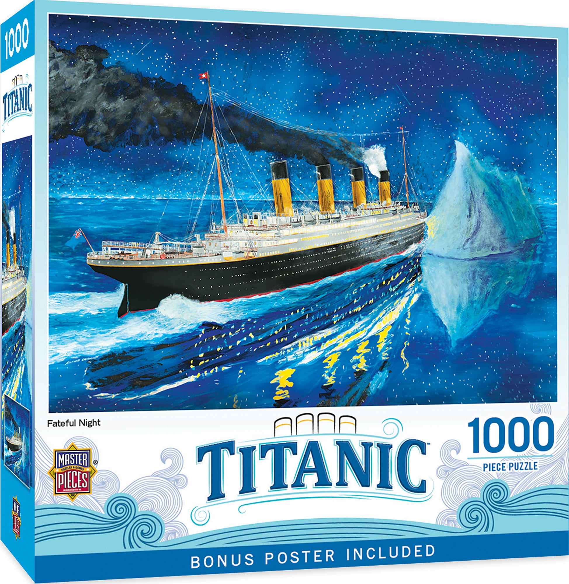 Blockbuster Titanic Movie Poster 500 Piece Puzzle-Cardinal New 11 X 14 In 