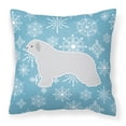 thumbnail image 2 of Carolines Treasures BB3515PW1818 Winter Snowflake Spanish Water Dog Fabric Decorative Pillow, 2 of 2