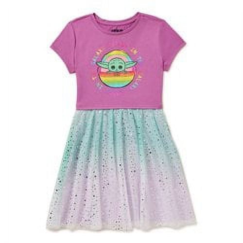 License Girls Short Sleeve Tulle Dress, Sizes 4-12