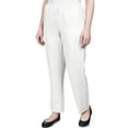 thumbnail image 4 of Alfred Dunner Women's Petite Solid Elastic Waist Pants, 4 of 6