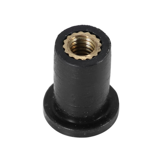 10pcs Screw Nuts Rubber Motorcycle Rubber Motorcycle Windscreen Windscreen Nuts Shock-proof Motorbike Well Fasteners, M4